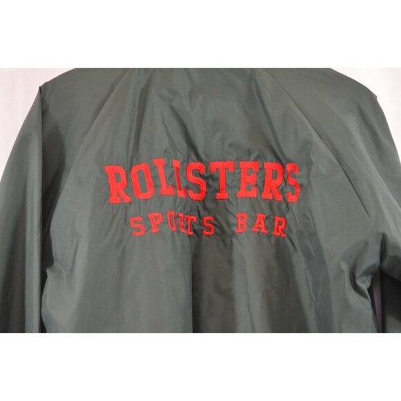 Rollsters Sports Bar Jacket Welland Ontario ON Uncle Howard Sewn Green Large Vtg - Picture 6 of 9